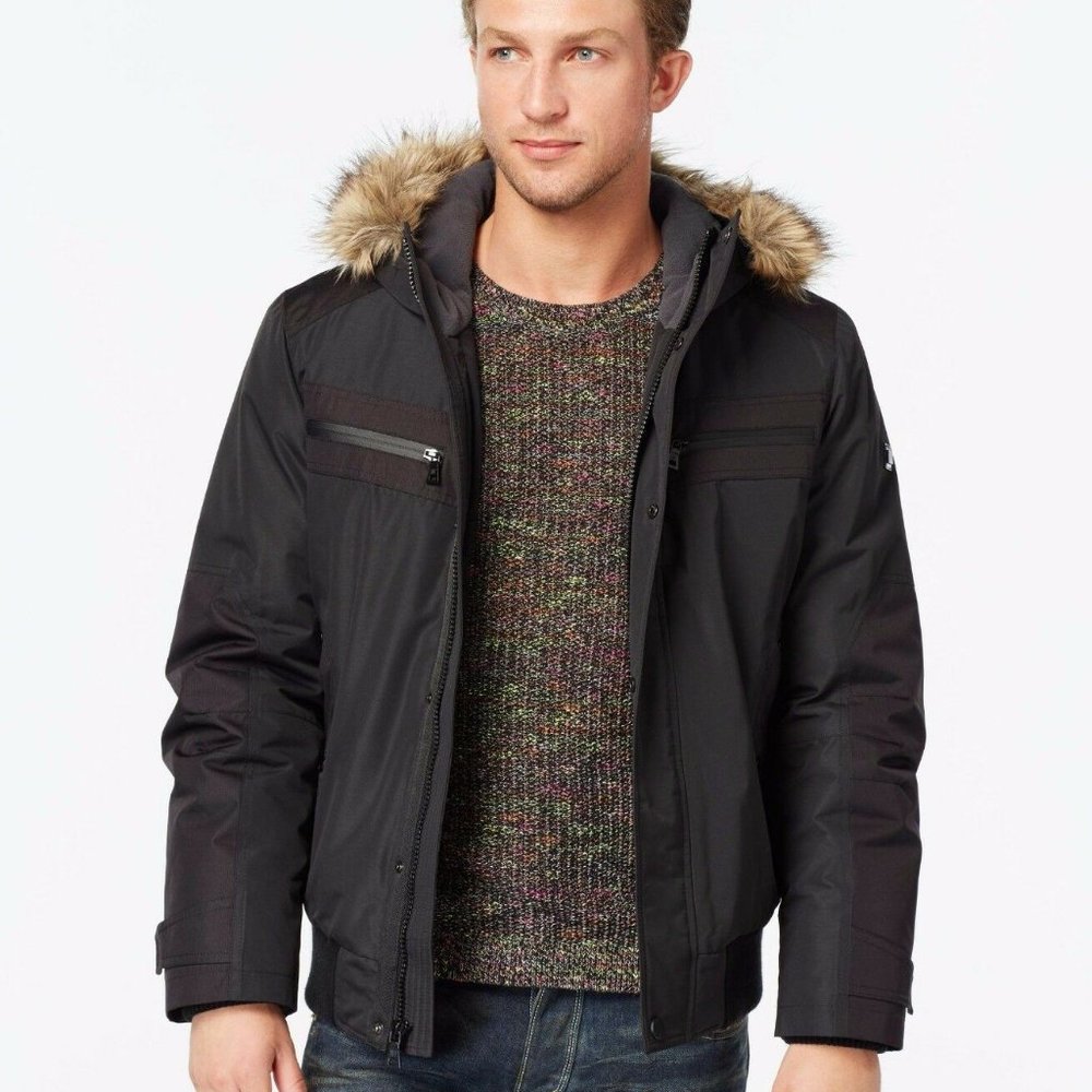 INC International Concepts Iridescent Jacket Mens Puff Coat NWT